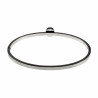 Bangle Dames - RVS Stijve Armband met Ondoorzichtige Lichtroze Zirkonia