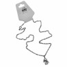 Dames - Rope Oval Ketting met Babyhandje Hanger - Gerhodineerd