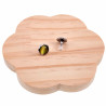∅12mm Oorbellen Dames - RVS - Oorknopjes met Geel Kattenoog Kristal