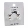 Oorbellen Dames - S925 Sterling Zilver - Hart oorbellen met Parel