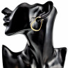 ∅35mm Oorbellen Dames - Verguld RVS - Hart Oorringen
