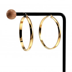 ∅40mm x 4mm Oorringen Dames - Verguld RVS - Oorbellen