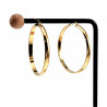 ∅40mm x 4mm Oorringen Dames - Verguld RVS - Oorbellen