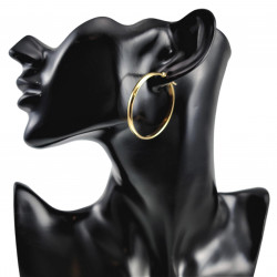∅40mm x 4mm Oorringen Dames - Verguld RVS - Oorbellen