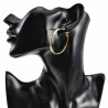 ∅40mm x 4mm Oorringen Dames - Verguld RVS - Oorbellen