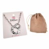 Dames RVS Paperclip Schakelketting met Ronde Hangers Verstelbaar