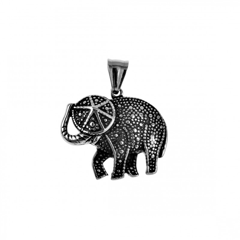 Olifanten Hanger Unisex - RVS Gelukkige Olifantenhanger Dames - Heren Olifanten Hanger Unisex - RVS Gelukkige Olifantenhanger Dames - Heren