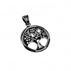 27mm Levensboom Hanger Unisex - RVS - Levensboomhanger - Medaillon