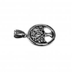 27mm Levensboom Hanger Unisex - RVS - Levensboomhanger - Medaillon