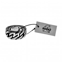 Ring Unisex - Gepolijst RVS - 10mm Brede Gourmet-Schakelring Dames - Heren