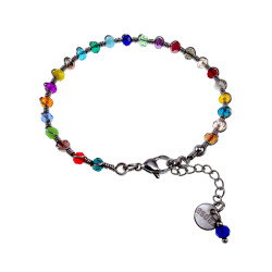 Dames - RVS - Kristallen Armband - Kleurrijke Armband - Verstelbaar