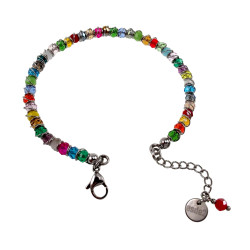 Dames - RVS - Kristallen Armband - Kleurrijke Armband - Verstelbaar
