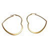 ∅55mm Oorbellen Dames - Verguld RVS - Hart Oorringen