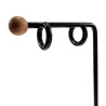 ∅20mm x 4mm Oorbellen Unisex - zwarte PVD-coating RVS - Oorringen