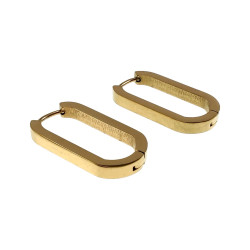∅25mm x 13mm Oorringen Dames - Verguld RVS - U-Vormige Oorbellen