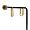 ∅25mm x 13mm Oorringen Dames - Verguld RVS - U-Vormige Oorbellen