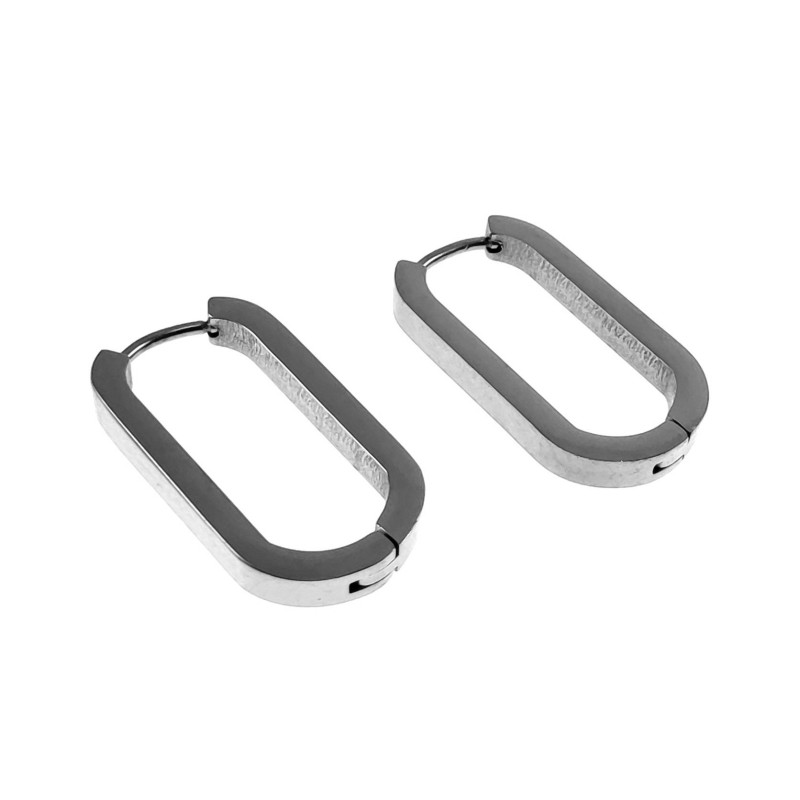 ∅25mm x 13mm Oorringen Dames - Gepolijst RVS - U-Vormige Oorbellen ∅25mm x 13mm Oorringen Dames - Gepolijst RVS - U-Vormige Oorbellen