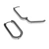 ∅25mm x 13mm Oorringen Dames - Gepolijst RVS - U-Vormige Oorbellen