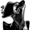∅25mm x 13mm Oorringen Dames - Gepolijst RVS - U-Vormige Oorbellen