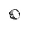 Ring Unisex - Gepolijst RVS - Zegelring met Baksteenontwerp