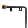 Oorbellen Unisex - Zwart PVD-gecoat RVS - Oorringen met Zand-Design
