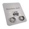 ∅10mm x 2mm Oorbellen Unisex - Gepolijst RVS - Oorringen Dames - Heren