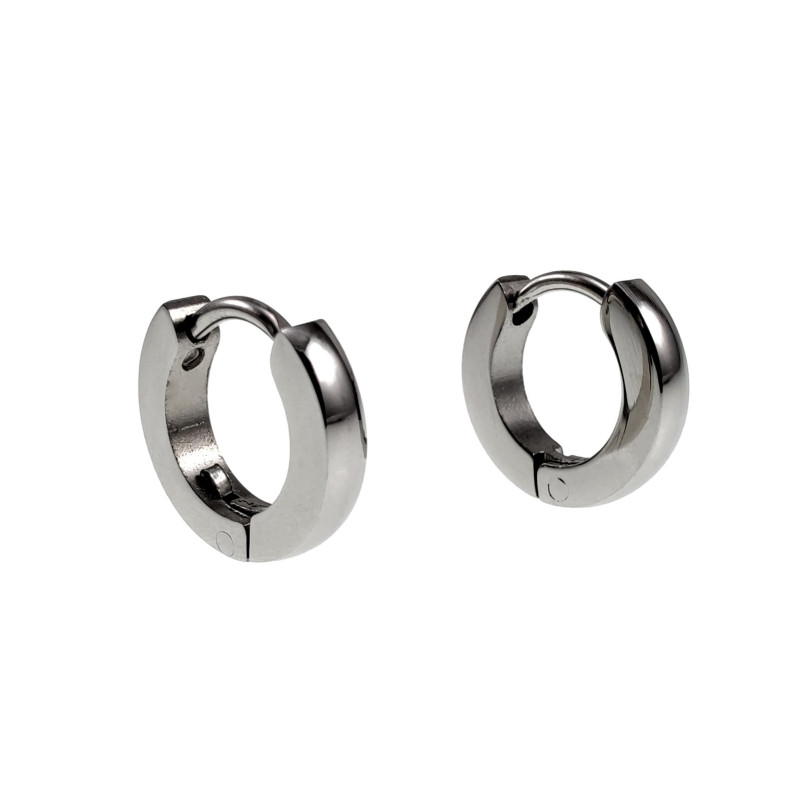 ∅10mm x 2mm Oorbellen Unisex - Gepolijst RVS - Oorringen Dames - Heren ∅10mm x 2mm Oorbellen Unisex - Gepolijst RVS - Oorringen Dames - Heren