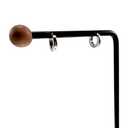 ∅10mm x 2mm Oorbellen Unisex - Gepolijst RVS - Oorringen Dames - Heren