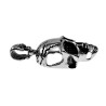 60cm x 5mm Jasseron-Ketting + XL-Schedelhanger Heren - Gepolijst RVS