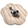 60cm x 5mm Jasseron-Ketting + XL-Schedelhanger Heren - Gepolijst RVS