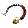 Verguld RVS- Magnetische Hematiet Kristallen Armband met T- Sluiting