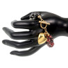 Verguld RVS- Magnetische Hematiet Kristallen Armband met T- Sluiting