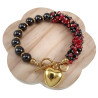 Verguld RVS- Magnetische Hematiet Kristallen Armband met T- Sluiting
