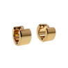 ∅10mm x 5mm Oorringen Dames - Verguld RVS -  Oorbellen met Strass