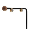 ∅10mm x 5mm Oorringen Dames - Verguld RVS -  Oorbellen met Strass