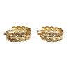 ∅26mm x 9mm Oorringen Dames - Verguld RVS -  Blad-Design - Oorbellen