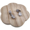 Lange Oorclips Dames Gerhodineerd Druppel Clip-on Oorbellen met Strass