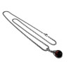 60cm x 3mm Jasseron-Ketting + Tijgeroogsteen Hanger Dames - RVS