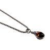 60cm x 3mm Jasseron-Ketting + Tijgeroogsteen Hanger Dames - RVS