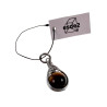 60cm x 3mm Jasseron-Ketting + Tijgeroogsteen Hanger Dames - RVS