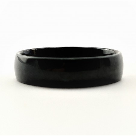 Zwarte Roestvrijstalen Ring 6mm