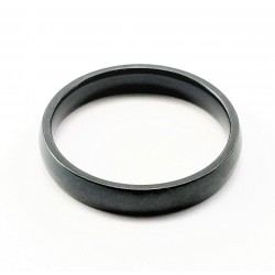Zwarte Roestvrijstalen Ring 4mm