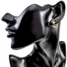 ∅13mm x 4mm Oorringen Unisex - Verguld RVS - Bicolor Oorbellen
