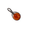 RVS Handgemaakt Visgraat Techniek Orange Drakenader Agaatsteen Hanger
