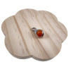 60cm x 3mm Jasseron-Ketting + Orange Drakenader Agaatsteen Hanger RVS