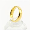 Goudkleurige Roestvrijstalen Ring 6mm