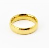 Goudkleurige Roestvrijstalen Ring 6mm
