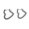 ∅22mm Oorringen Dames - Verguld RVS - Zilverkleurige Hart Oorbellen