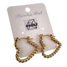 ∅22mm Oorringen Dames - Verguld RVS - Goudkleurige Hart Oorbellen