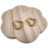 ∅22mm Oorringen Dames - Verguld RVS - Goudkleurige Hart Oorbellen